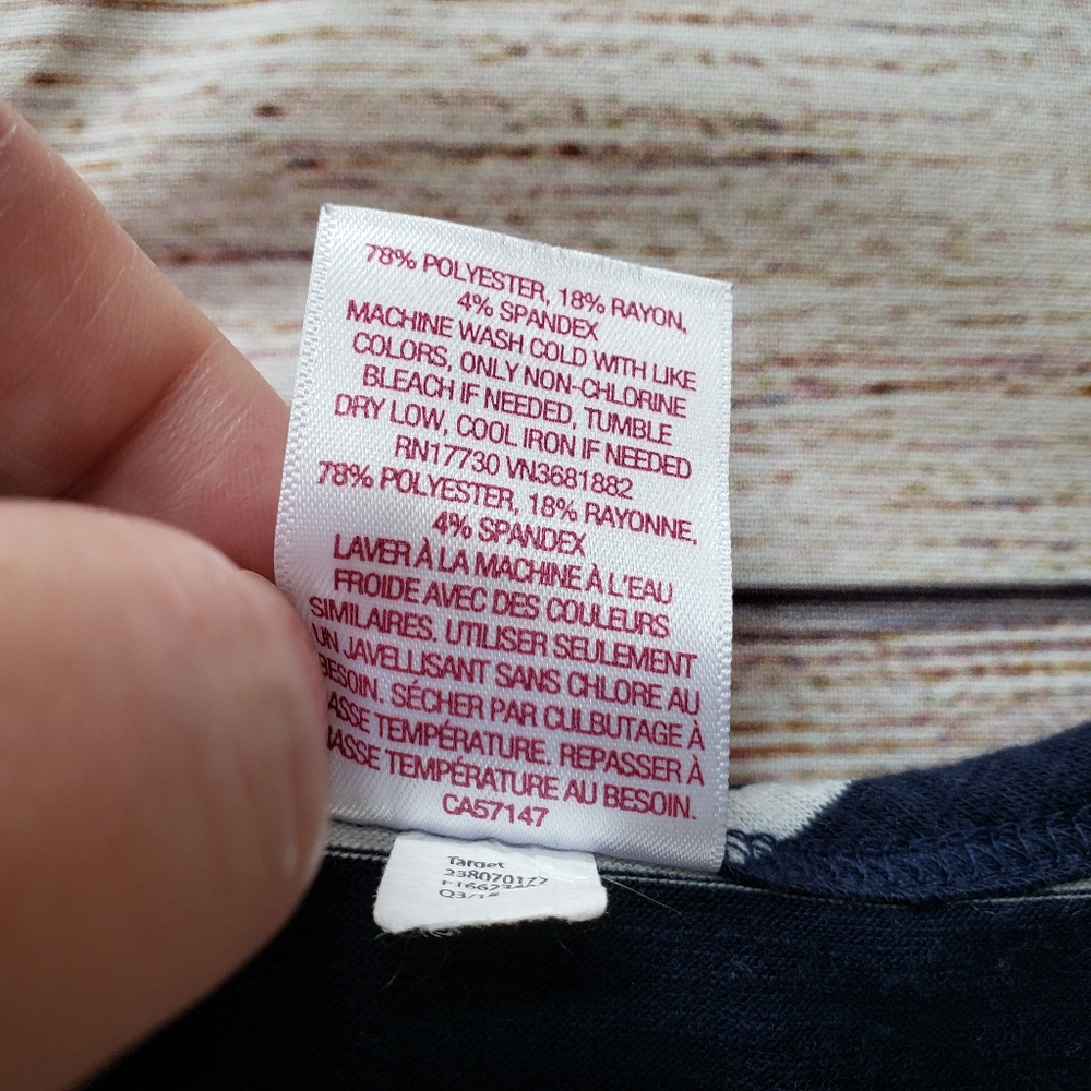 Merona Navy White Stripe Sleeveless Maxi Dress M - Picture 4 of 10